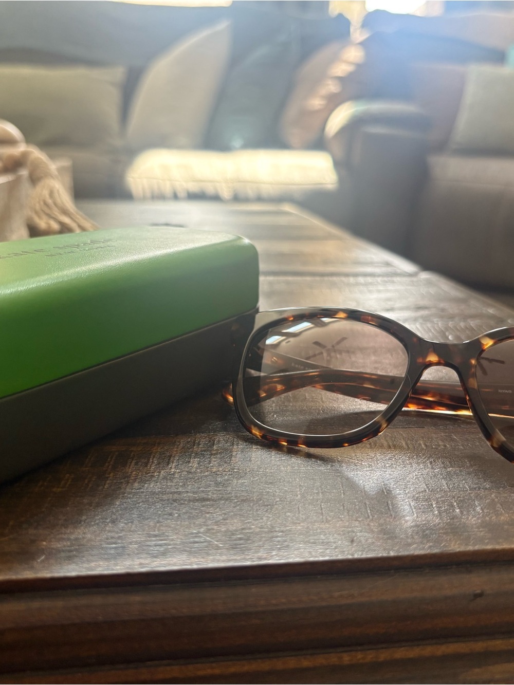 kate spade Kiya/S Square Tortoiseshell Frame Sunglasses + Case & Cloth - Picture 10 of 10